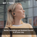 Sony WFC-710N Wireless Noise Cancelling Bluetooth Earbuds Black Black