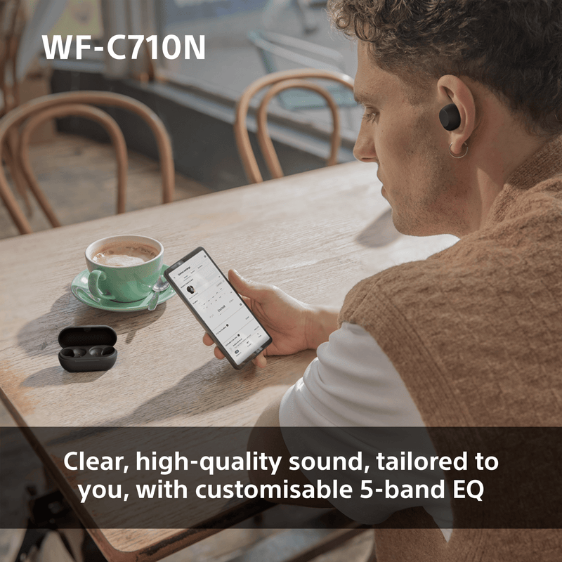 Sony WFC-710N Wireless Noise Cancelling Bluetooth Earbuds Black Black