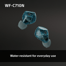 Sony WFC-710N Wireless Noise Cancelling Bluetooth Earbuds Glass Blue Blue