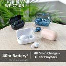 Sony WFC-710N Wireless Noise Cancelling Bluetooth Earbuds Glass Blue Blue