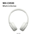 Sony WH-CH530 Wireless On-Ear Bluetooth Headphones White White