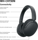 Sony WH-CH730NB Wireless Bluetooth Noise Cancelling Over Ear Headphones - Black