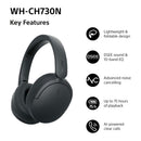 Sony WH-CH730NB Wireless Bluetooth Noise Cancelling Over Ear Headphones - Black