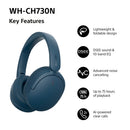 Sony WH-CH730NL Wireless Bluetooth Noise Cancelling Over Ear Headphones - Blue