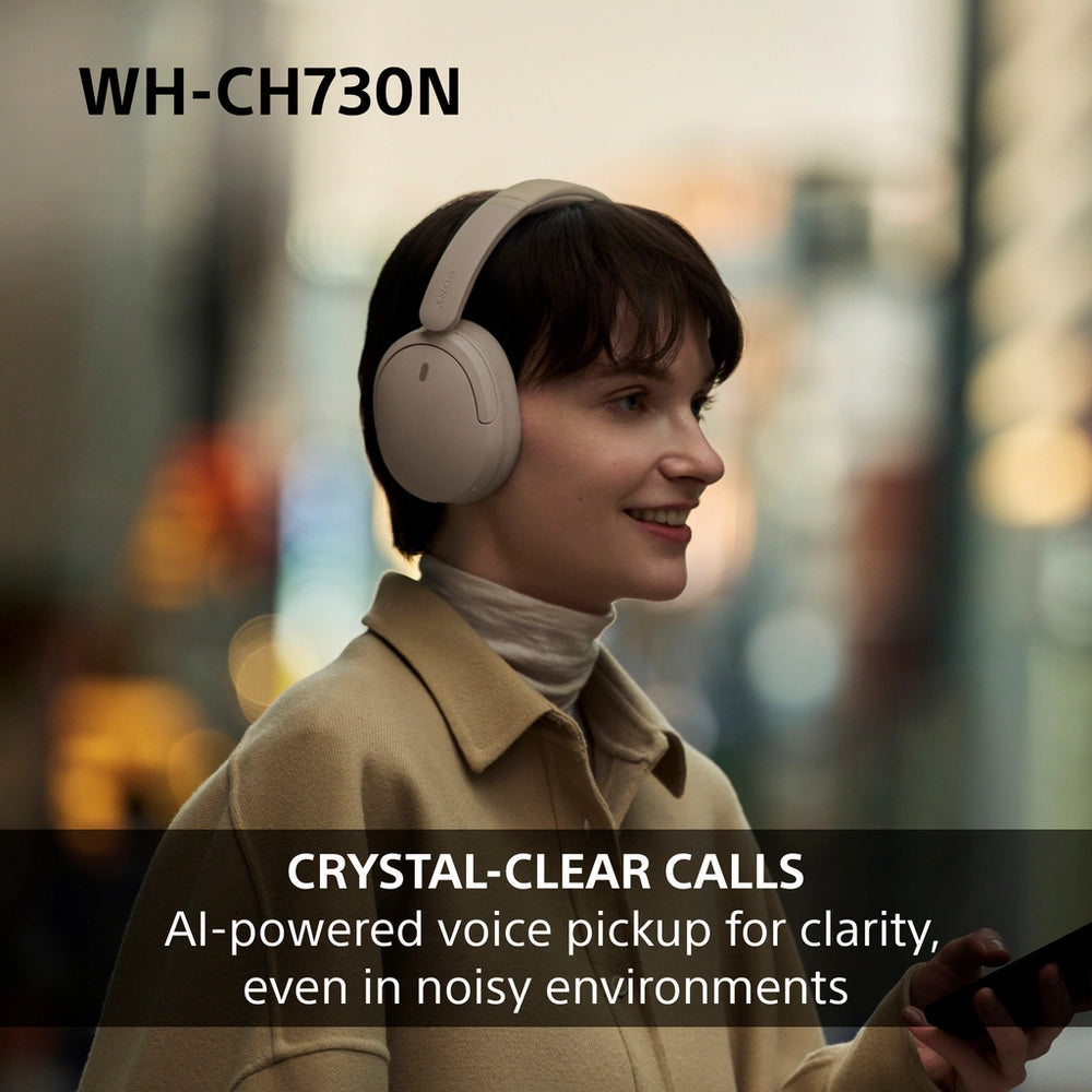 Sony WH-CH730NL Wireless Bluetooth Noise Cancelling Over Ear Headphones - Blue