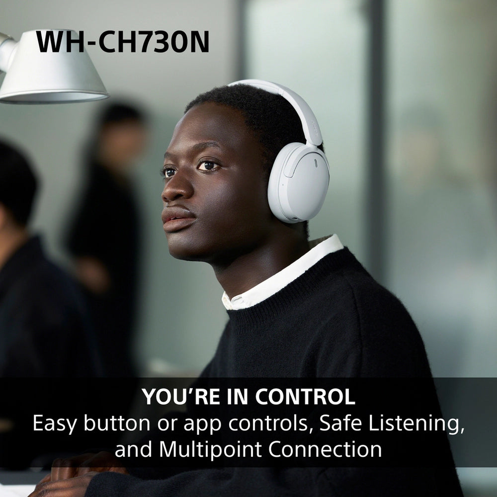 Sony WH-CH730NL Wireless Bluetooth Noise Cancelling Over Ear Headphones - Blue