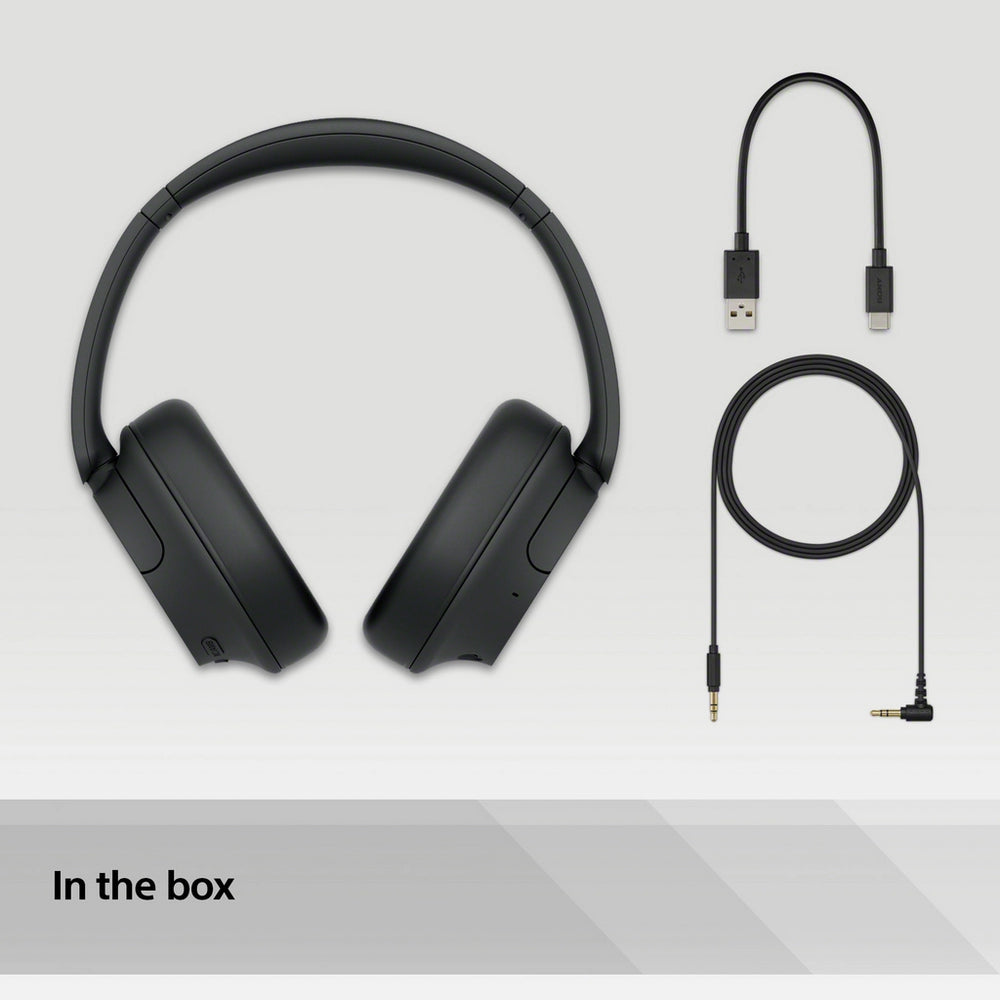 Sony PS-LX3BT Wireless Bluetooth Turntable with WH-CH720N Wireless Noise Cancelling Headphones - Black