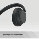Sony PS-LX3BT Wireless Bluetooth Turntable with WH-CH720N Wireless Noise Cancelling Headphones - Black
