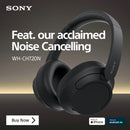 Sony PS-LX3BT Wireless Bluetooth Turntable with WH-CH720N Wireless Noise Cancelling Headphones - Black