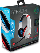Stealth XP-Match Your Set-Up Red and Blue Neon Wired Over Ear Gaming Headset with Mic