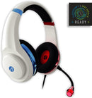 Stealth XP-Match Your Set-Up Red and Blue Neon Wired Over Ear Gaming Headset with Mic