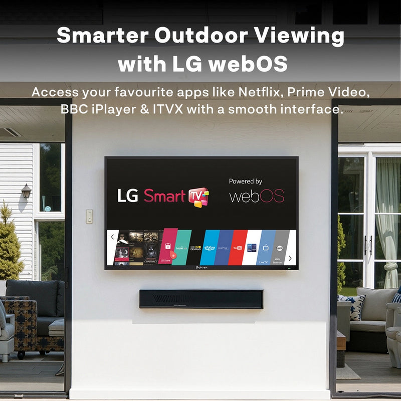 Sylvox OT43B1K4GC 43 Inch 4K Ultra HD LED Partial Sun Outdoor Smart TV 43 Inch