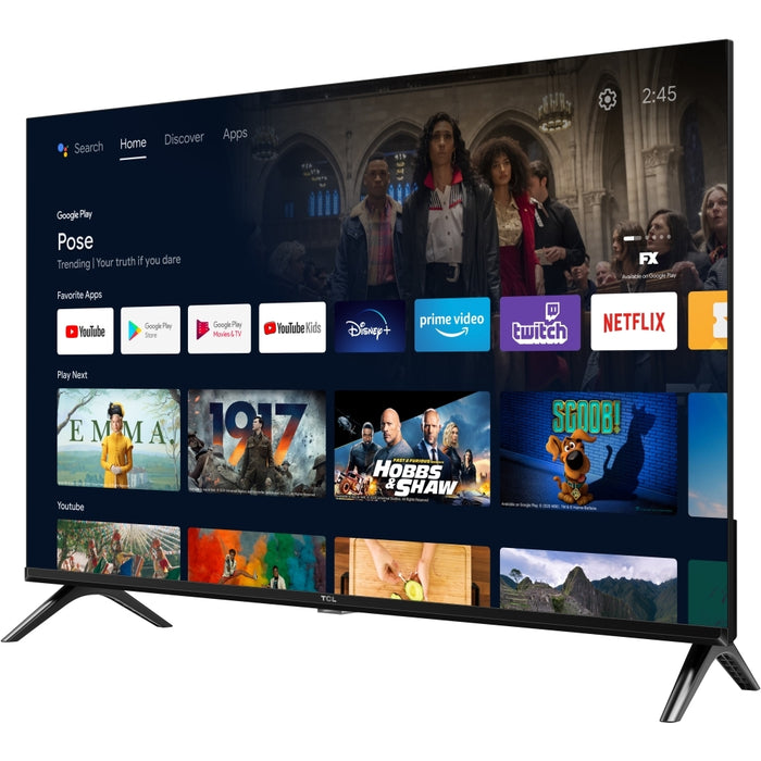 TCL 32S5400AFK 32 Inch S54K Frameless Full HD HDR Smart Android TV 2024 32 Inch