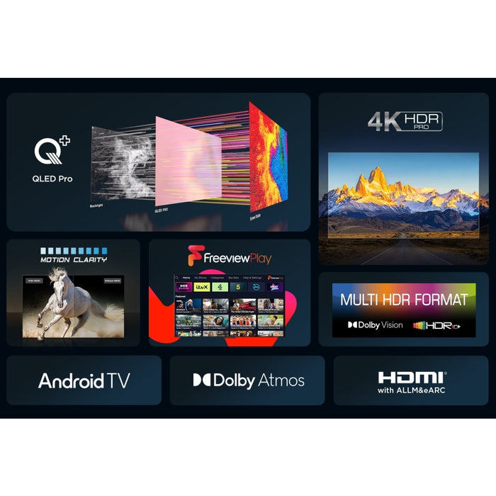 TCL 43C655K 43 Inch C655K 4K QLED UHD HDR Smart Android TV 2024 43 Inch