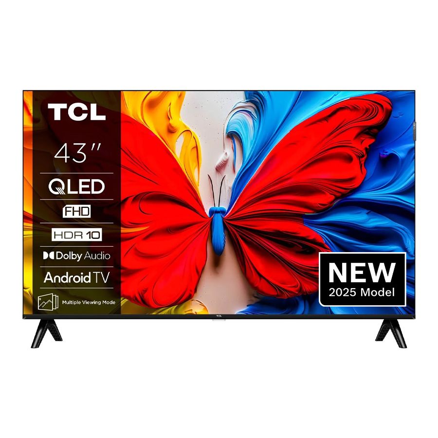 TCL 43V5C-UK 43 Inch V5C QLED Full HD HDR Google Smart TV 2025 43 Inch