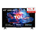 TCL 43V6C-UK 43 Inch V6C 4K Ultra HD HDR Direct LED Smart Google TV 2025 43 Inch