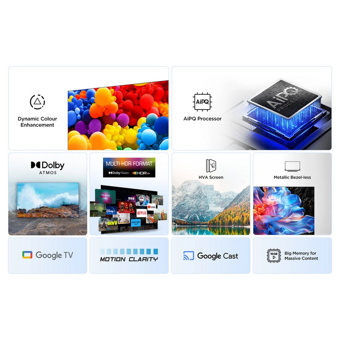 TCL 43V6C-UK 43 Inch V6C 4K Ultra HD HDR Direct LED Smart Google TV 2025 43 Inch