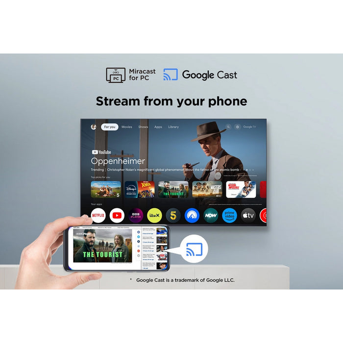 TCL 43V6C-UK 43 Inch V6C 4K Ultra HD HDR Direct LED Smart Google TV 2025 43 Inch