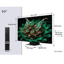 TCL 50C7K-UK 50 Inch Premium 4K QD-Mini LED UHD HDR Smart Google TV
