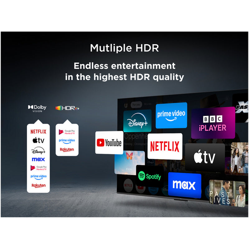 TCL 50Q6C-UK 50 Inch Q6C 4K Ultra HD HDR QD-Mini LED Smart Google TV 2025 50 Inch