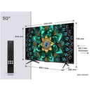 TCL 50Q6C-UK 50 Inch Q6C 4K Ultra HD HDR QD-Mini LED Smart Google TV 2025 50 Inch