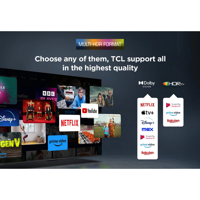 TCL 50V6C-UK 50 Inch V6C 4K Ultra HD HDR Direct LED Smart Google TV 2025 50 Inch