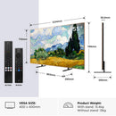 TCL 55A400 PRO-UK 55 Inch NXTVISION A400 Pro 4K UHD HDR QD-MINI LED AI Art TV 2026