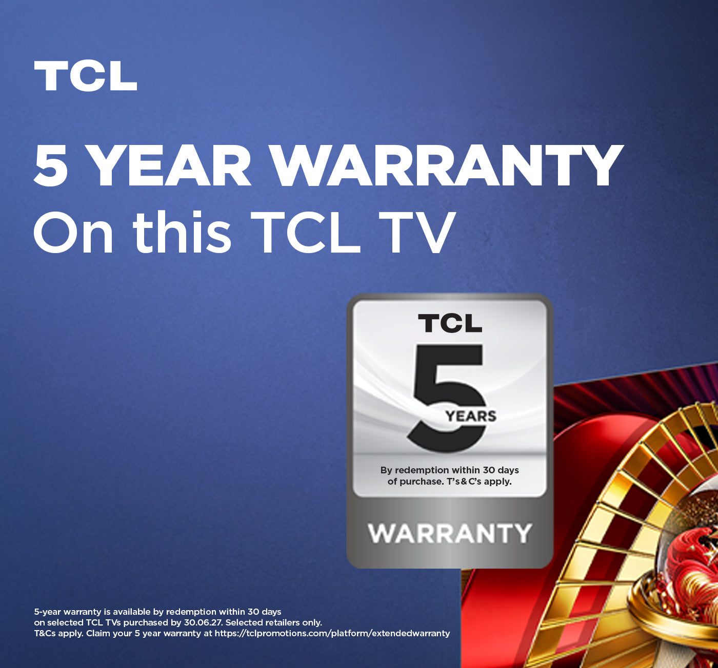 TCL 55C8L-UK 55 Inch C8L 4K Ultra HD HDR Premium SQD-Mini LED Smart Google TV 2026 55 Inch