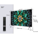 TCL 55Q6C-UK 55 Inch Q6C 4K Ultra HD HDR QD-Mini LED Smart Google TV 2025 55 Inch