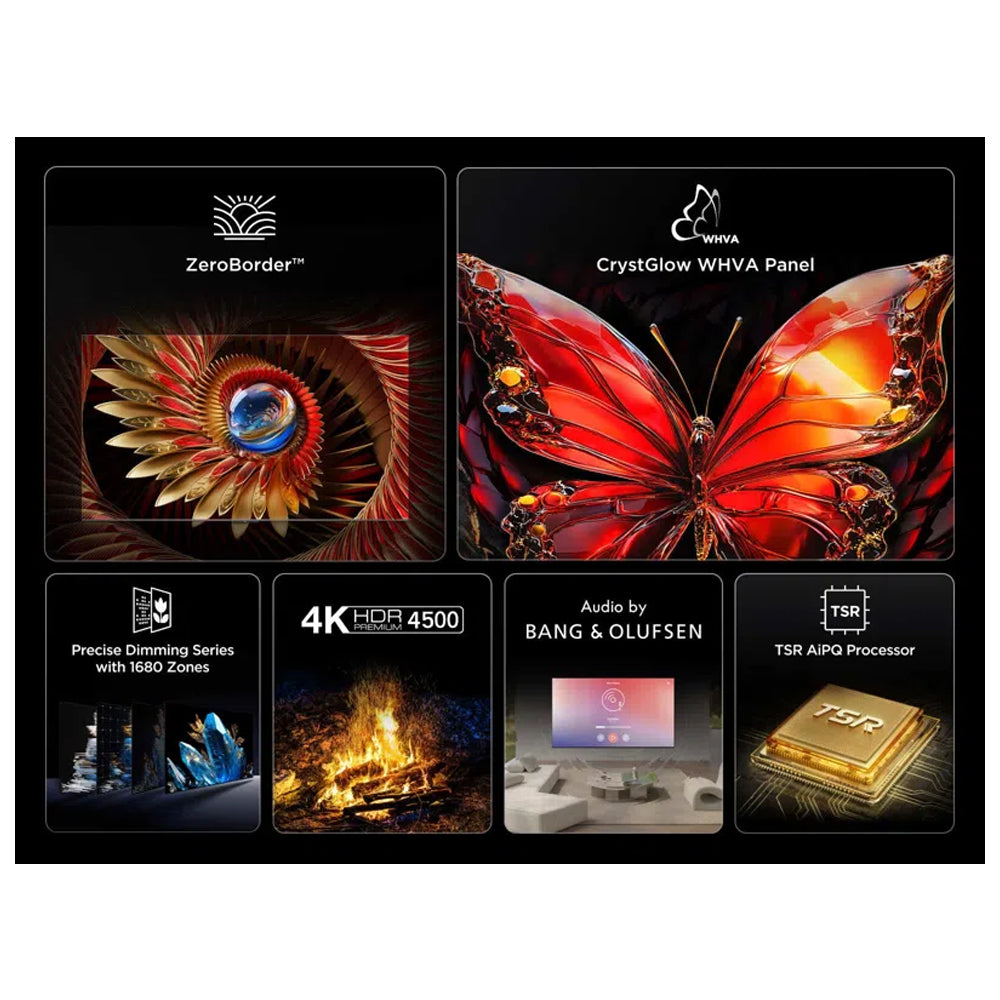 TCL 65C8K-UK 65 Inch C8K 4K Ultra HD HDR Premium QD-Mini LED Smart TV 2025 65 Inch