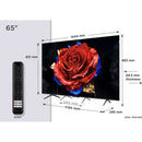 TCL 65T8C-UK 65 Inch T8C 4K QLED Ultra HD HDR Smart Google TV with 144Hz Motion Clarity Pro and Onkyo 2.1 sound 2025 65 Inch