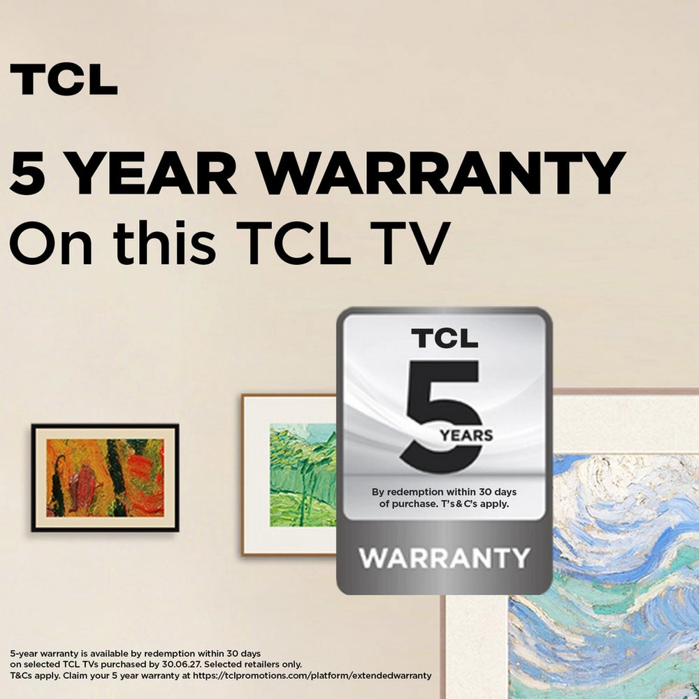TCL 75A400 PRO-UK 75 Inch NXTVISION A400 Pro 4K UHD HDR QD-MINI LED AI Art TV 2026