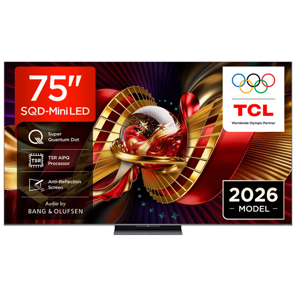 TCL 75C8L-UK 75 Inch C8L 4K Ultra HD HDR Premium SQD-Mini LED Smart Google TV 2026 75 Inch