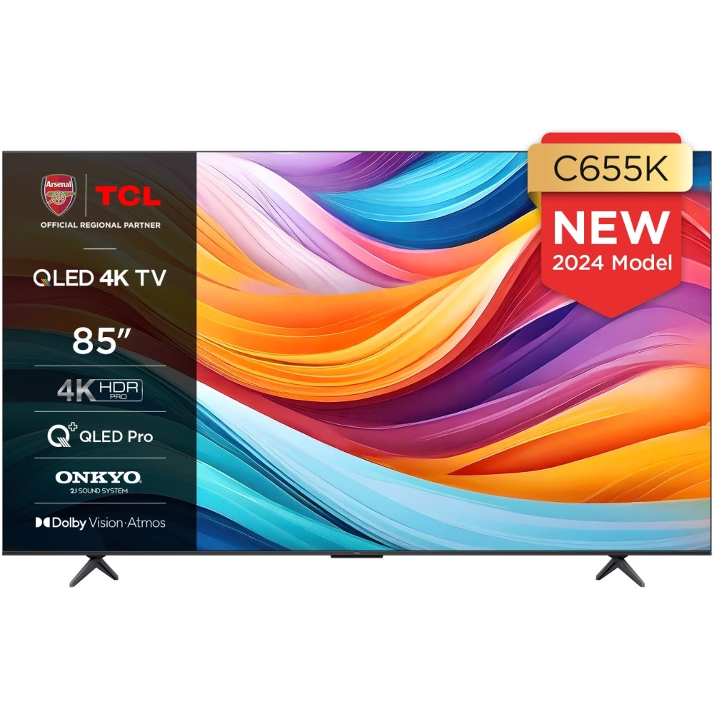 TCL 85C655K 85 Inch C655K 4K QLED UHD HDR Smart Android TV 2024 85 Inch