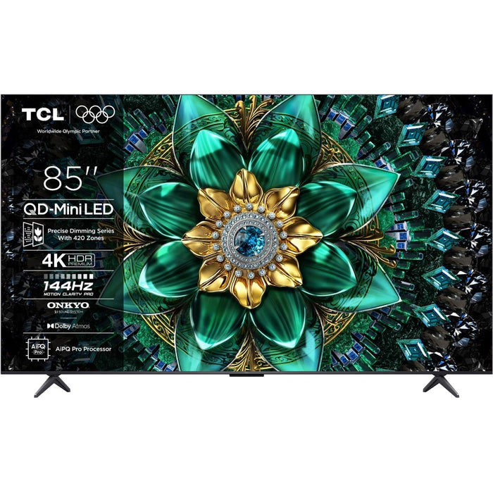 TCL 85Q6C-UK 85 Inch Q6C 4K Ultra HD HDR QD-Mini LED Smart Google TV 2025 85 Inch