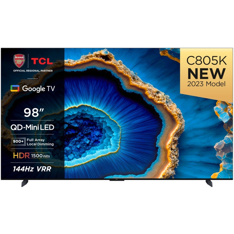 TCL 98C805K 98 Inch C805K 4K UHD HDR QLED Mini LED Smart Google TV 2024 98 Inch