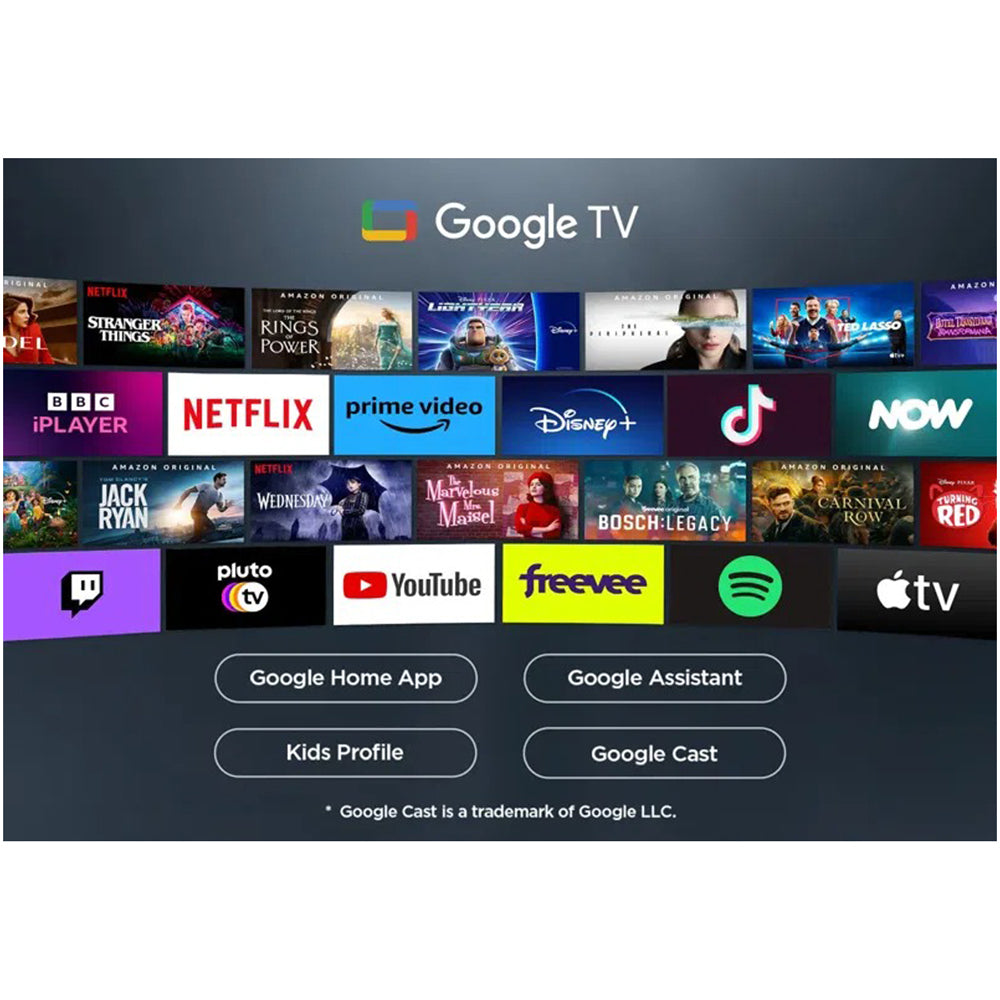 TCL 98P8K-UK 98 Inch P8K 4K Ultra HD HDR QLED Smart Google TV with 144Hz Motion Clarity Pro and Onkyo 2.1 sound 2025 98 Inch