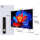 TCL 98P8K-UK 98 Inch P8K 4K Ultra HD HDR QLED Smart Google TV with 144Hz Motion Clarity Pro and Onkyo 2.1 sound 2025 98 Inch