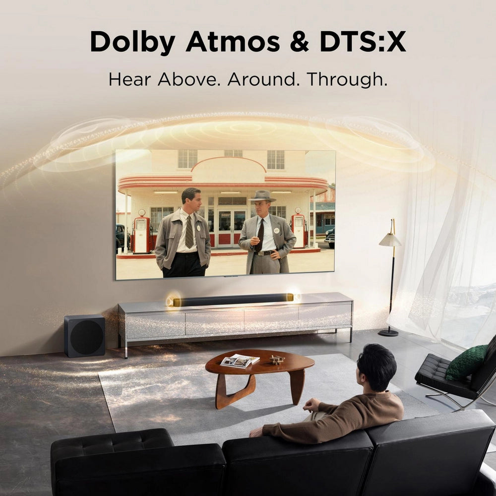 TCL A65K-UK Design Series 3.1.2ch Dolby Atmos Soundbar & DTS:X Soundbar with Subwoofer