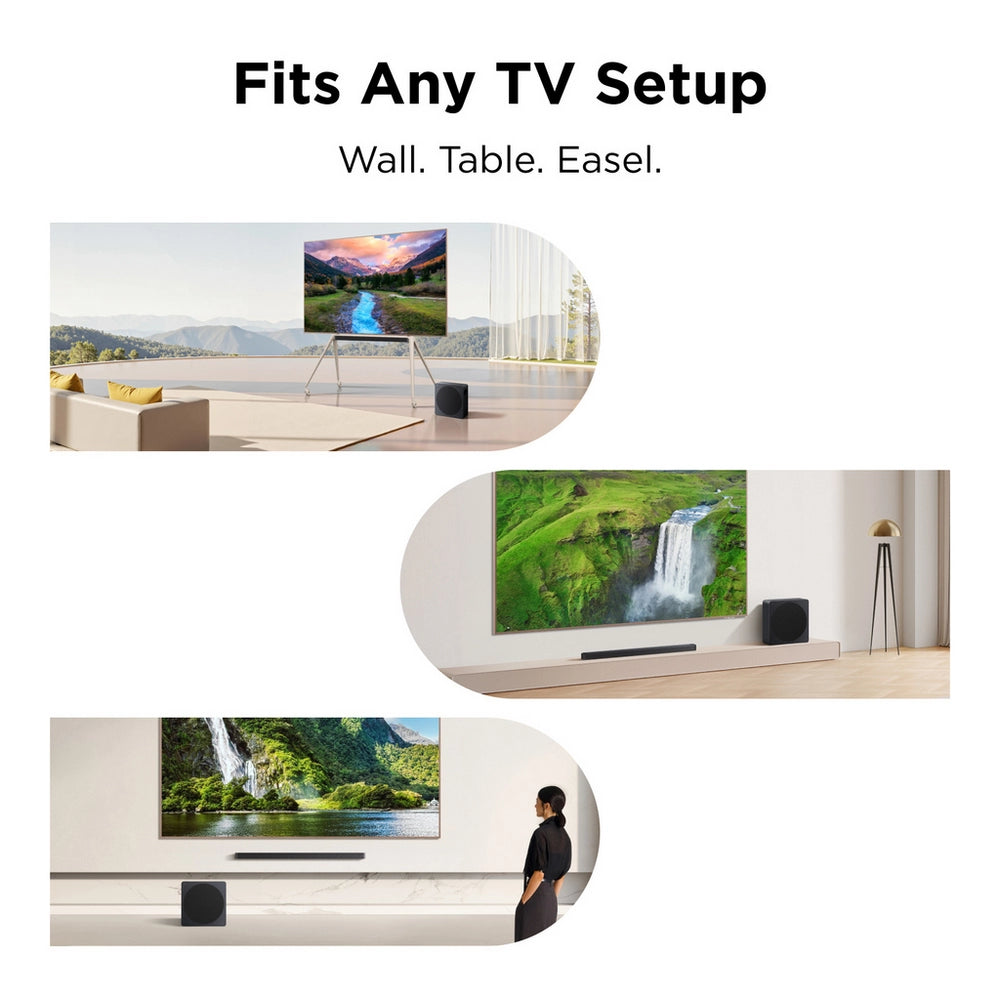 TCL A65K-UK Design Series 3.1.2ch Dolby Atmos Soundbar & DTS:X Soundbar with Subwoofer