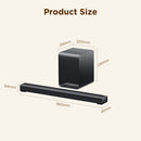 TCL S60K-UK 3.1ch Dolby Atmos & DTS:X Soundbar with Wireless Subwoofer - Black