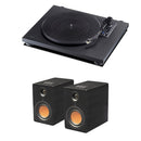 Teac TN-180BT-A3 Bluetooth Turntable with Mitchell Acoustics uStream One (MK1) Active Speakers HiFi Package Black