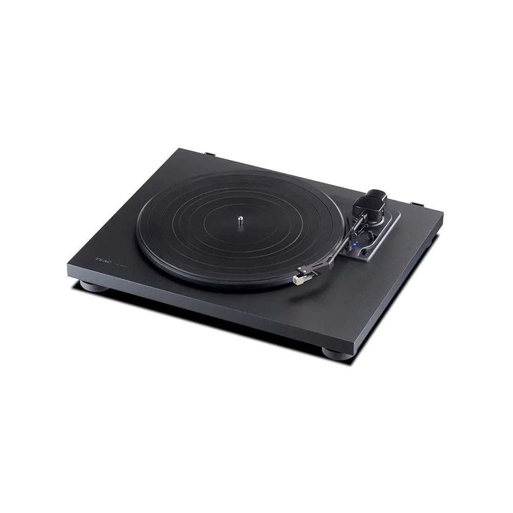 TEAC TN-180BT Bluetooth 3-speed Analog Turntable with Phono EQ In Black Black