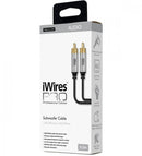 Techlink 711055 iWires PRO High-Fidelity Subwoofer Cable 1 RCA to 1 RCA - 5 metres