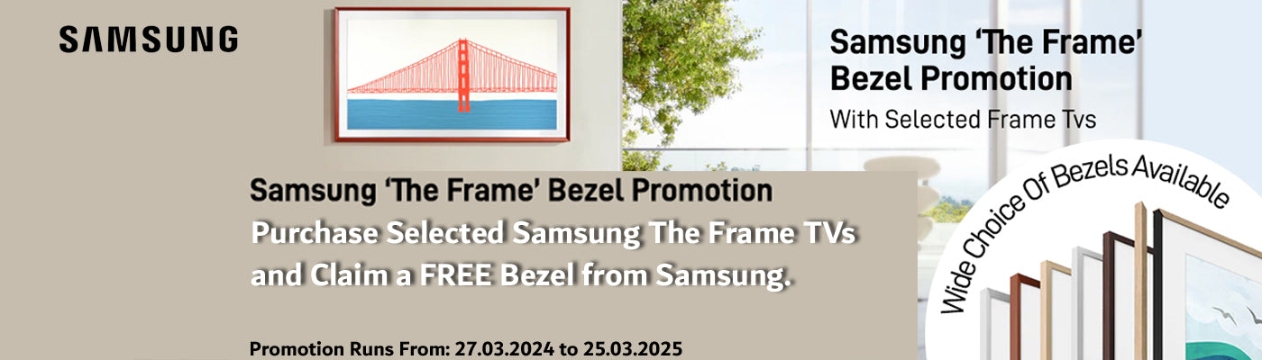 Promotion samsung the frame and free bezel