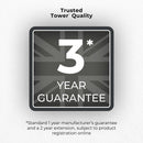 Tower T17190 Vortx 11L Dual Layer Air Fryer - Black with Chrome Trim