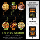 Tower T17190 Vortx 11L Dual Layer Air Fryer - Black with Chrome Trim