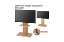 TTAP FS2 Floor Pedestal TV Stand for 32 to 65 Inches TVs Oak Oak