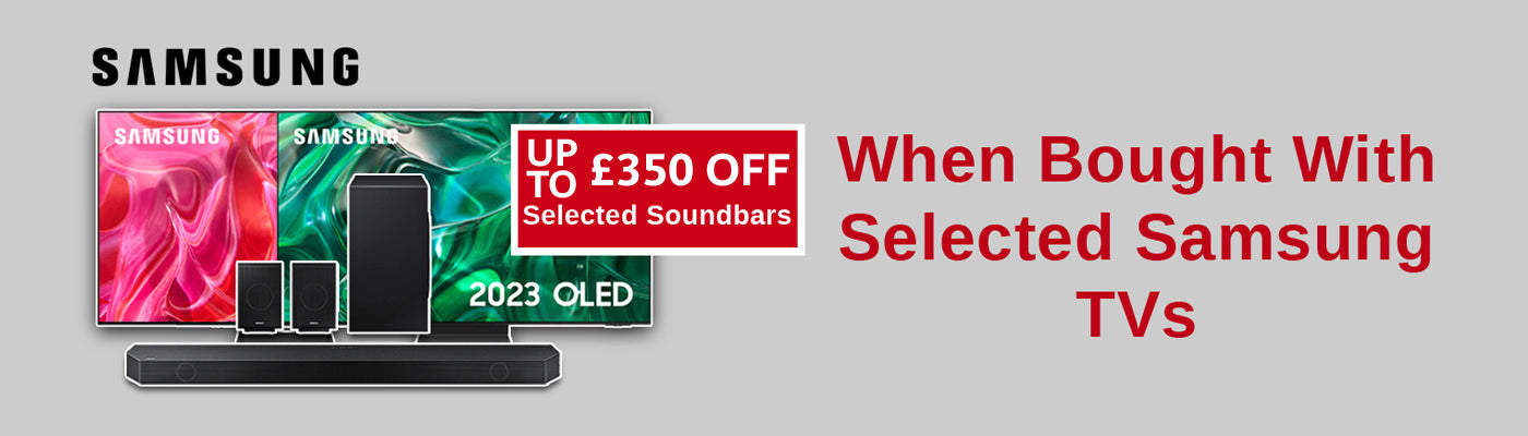 Promotion up to 350 off selected samsung sound bars when bought with selected samsung tvs