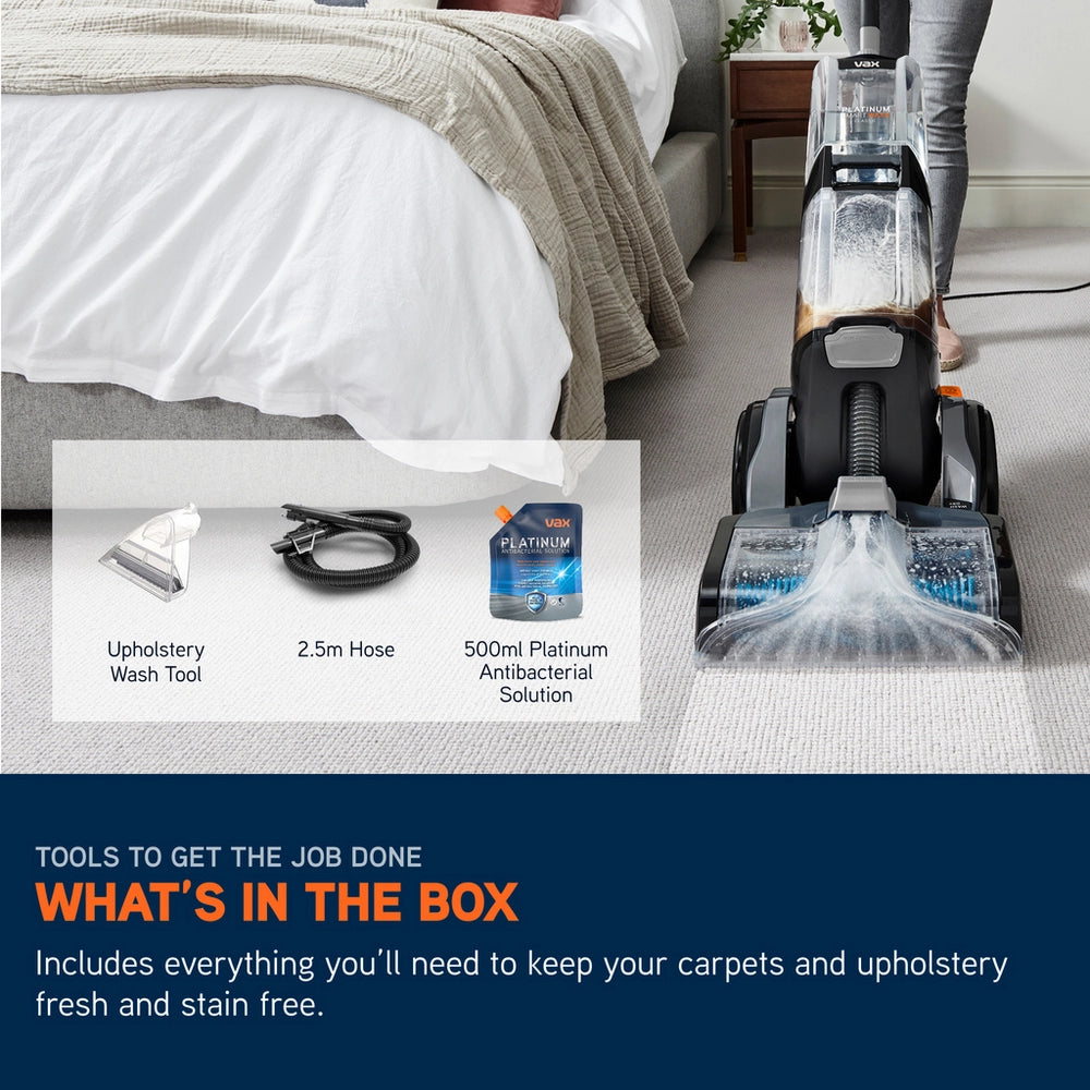 Vax Platinum Smartwash Classic CDCW-SWXC Carpet Cleaner - Silver and Blue